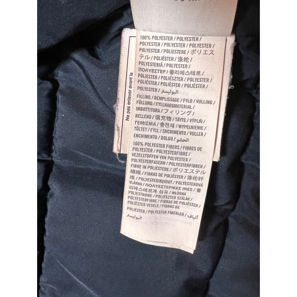 Hollister Mens Black Medium Puffer Jacket Hood Logo Winter Coat Y2K FLAW* - Picture 11 of 11